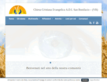 Tablet Screenshot of evangelicisanbonifacio.it